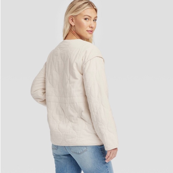 Universal Thread Women's Corduroy Jacket - Off White - Picture 2 of 7